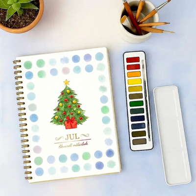 Komplett set för akvarellmålning